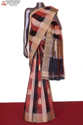 Handloom Banarasi Kora Silk Saree